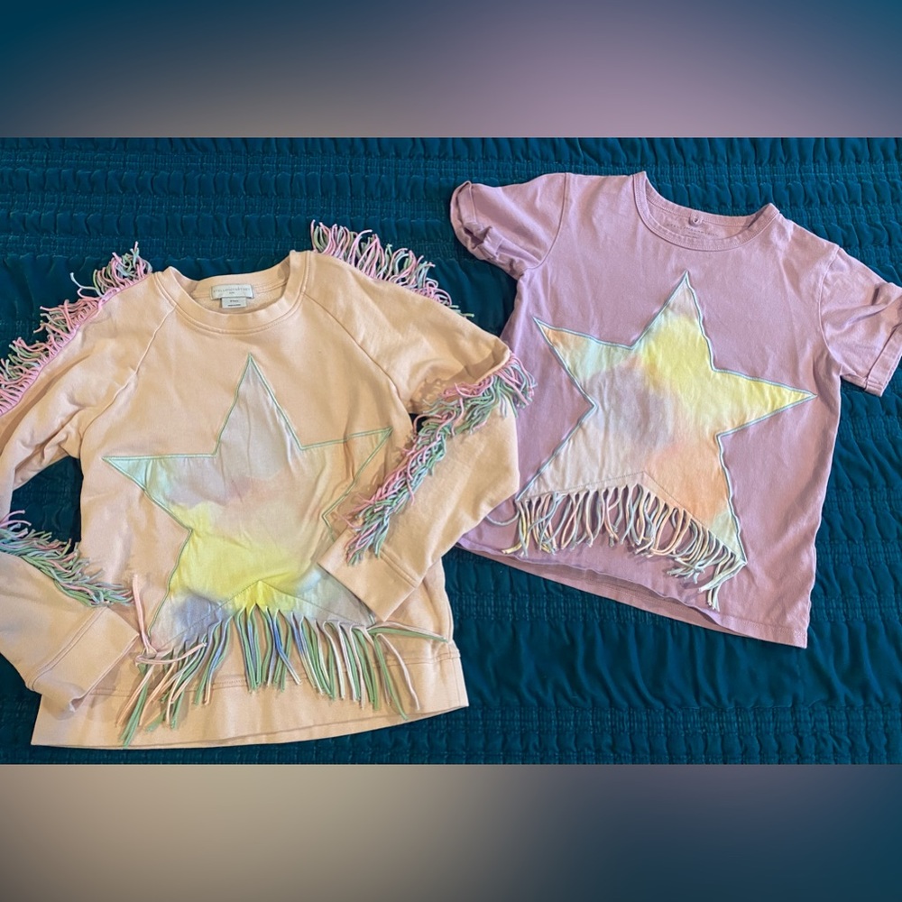 Stella McCartney Girls Fringe Shirt & Sweatshirt Size 10